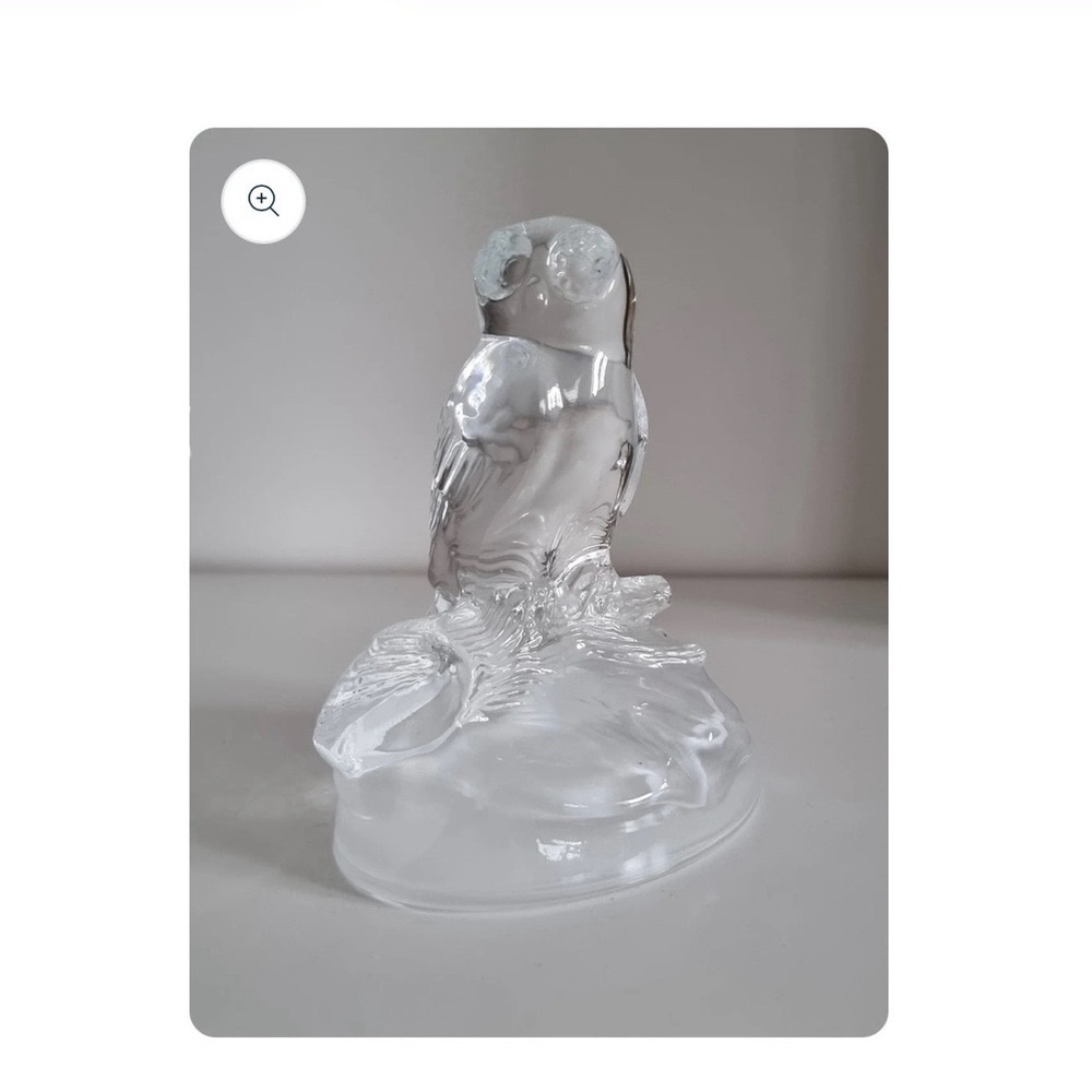 Glass Owl Figurine